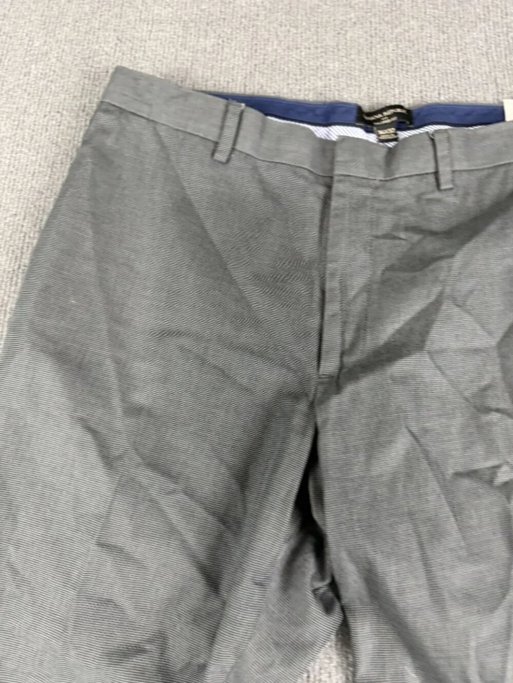 Banana Republic Mens Gray Tailored Fit Dress Pants 36x32 Flat Front